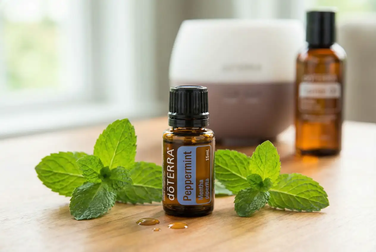 Peppermint oil, freshness and natural support